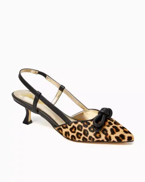 Palma Slingback Kitten Heel (Leopard)