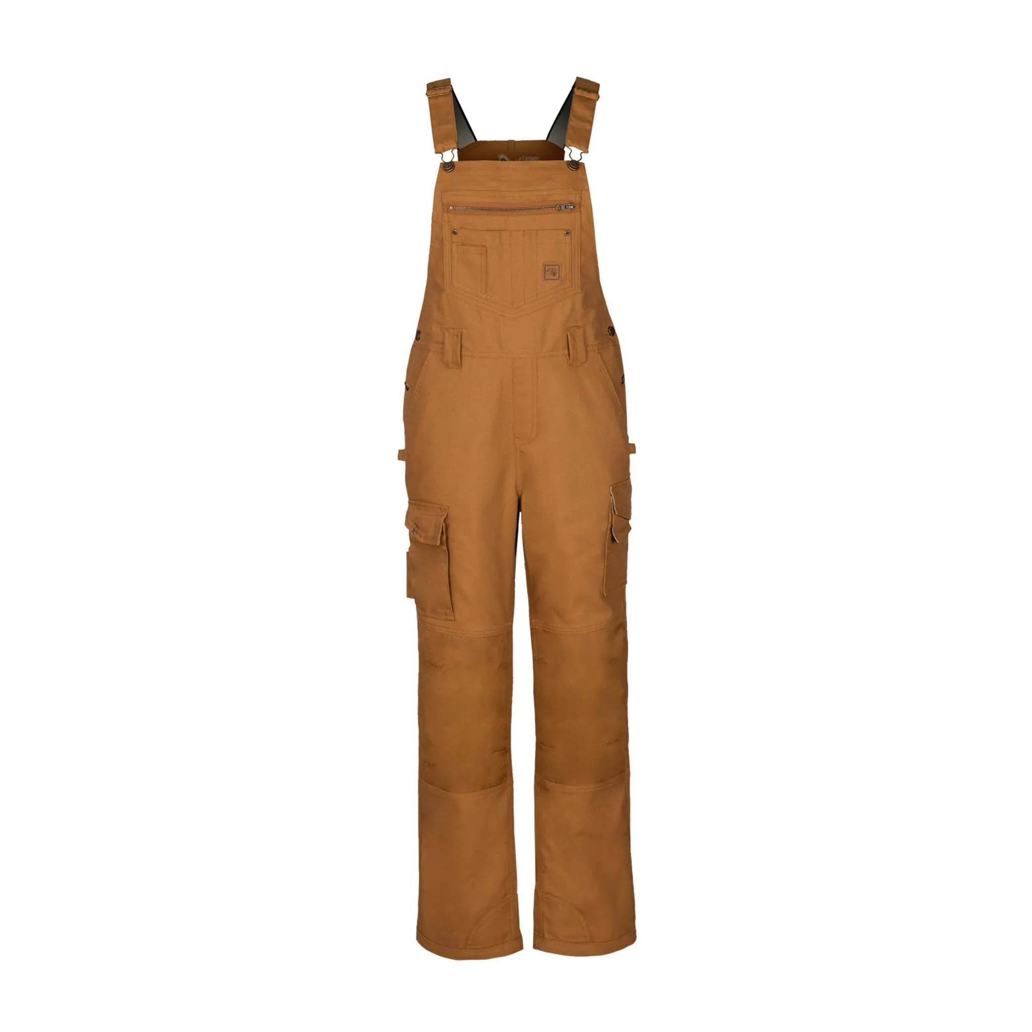 P&F 801 Stretch Duck Overalls - Heavy-Duty, Water-Repellent, Adjustable Work Overalls with Knee Pad Pockets, 3M Reflective Stripes | Size: XS - 3XL