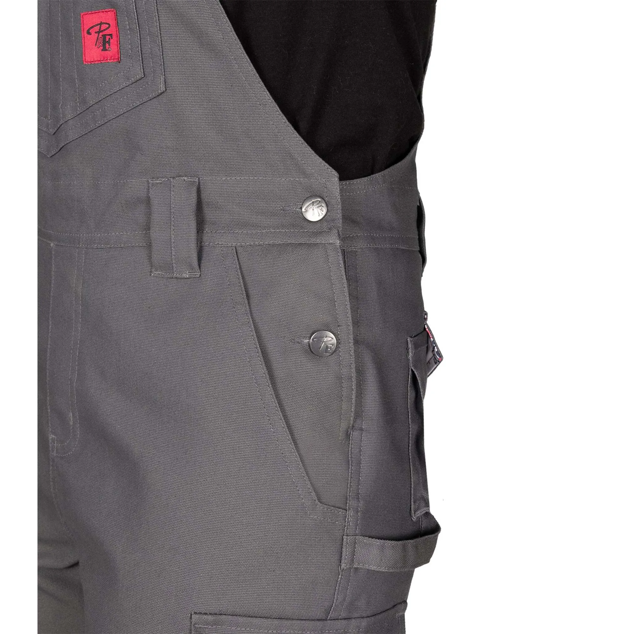 P&F 801 Stretch Duck Overalls - Heavy-Duty, Water-Repellent, Adjustable Work Overalls with Knee Pad Pockets, 3M Reflective Stripes | Size: XS - 3XL