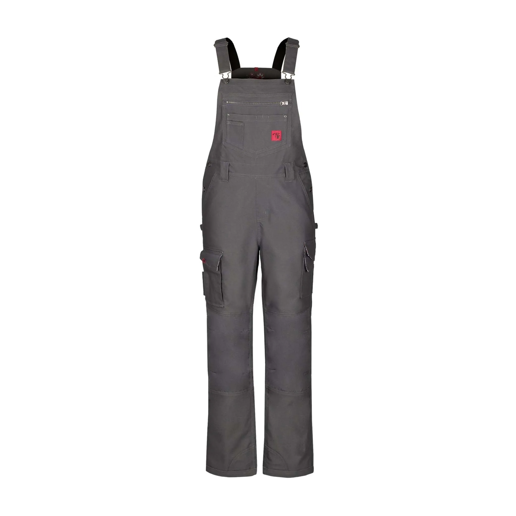 P&F 801 Stretch Duck Overalls - Heavy-Duty, Water-Repellent, Adjustable Work Overalls with Knee Pad Pockets, 3M Reflective Stripes | Size: XS - 3XL