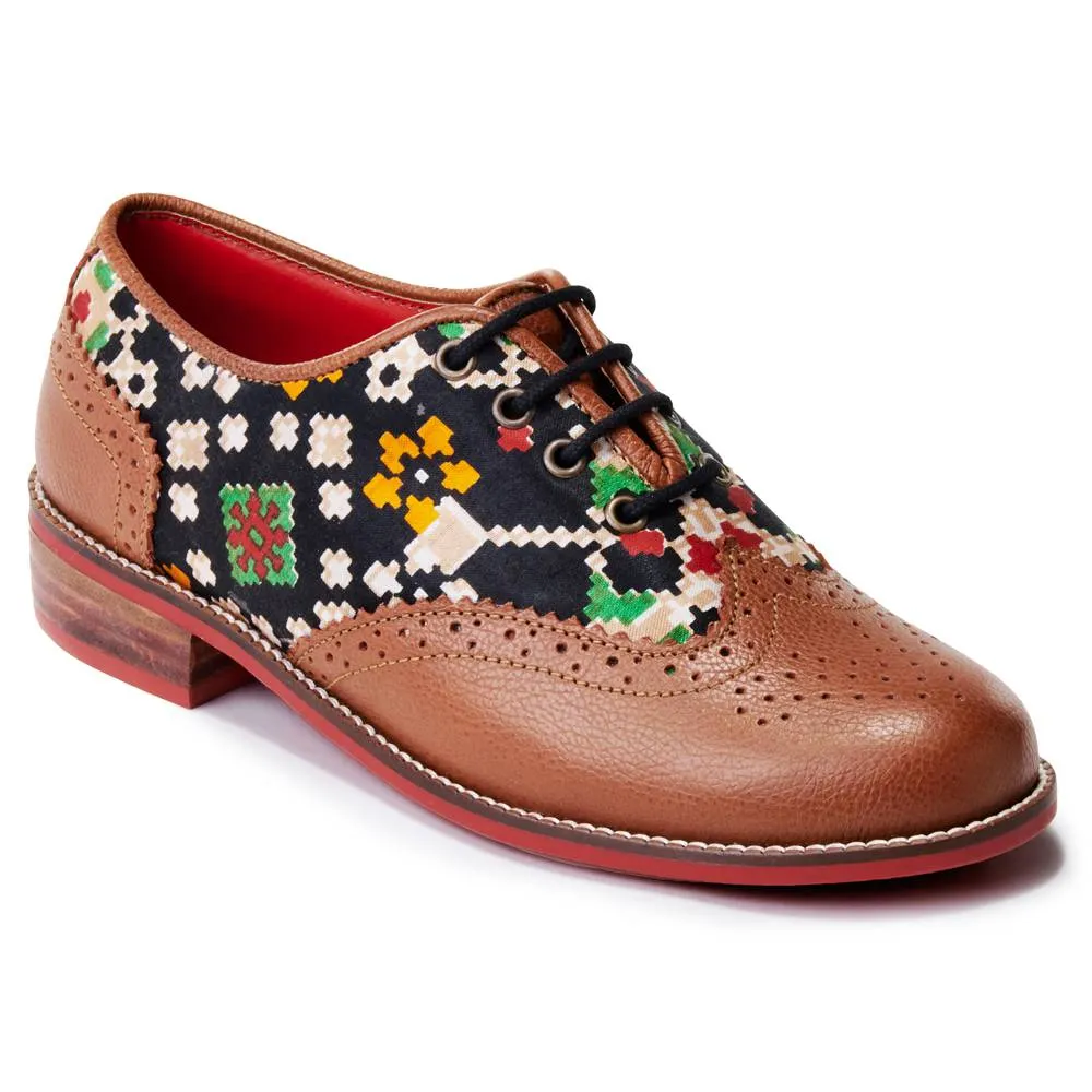 Patola Brogues Women – Cedar