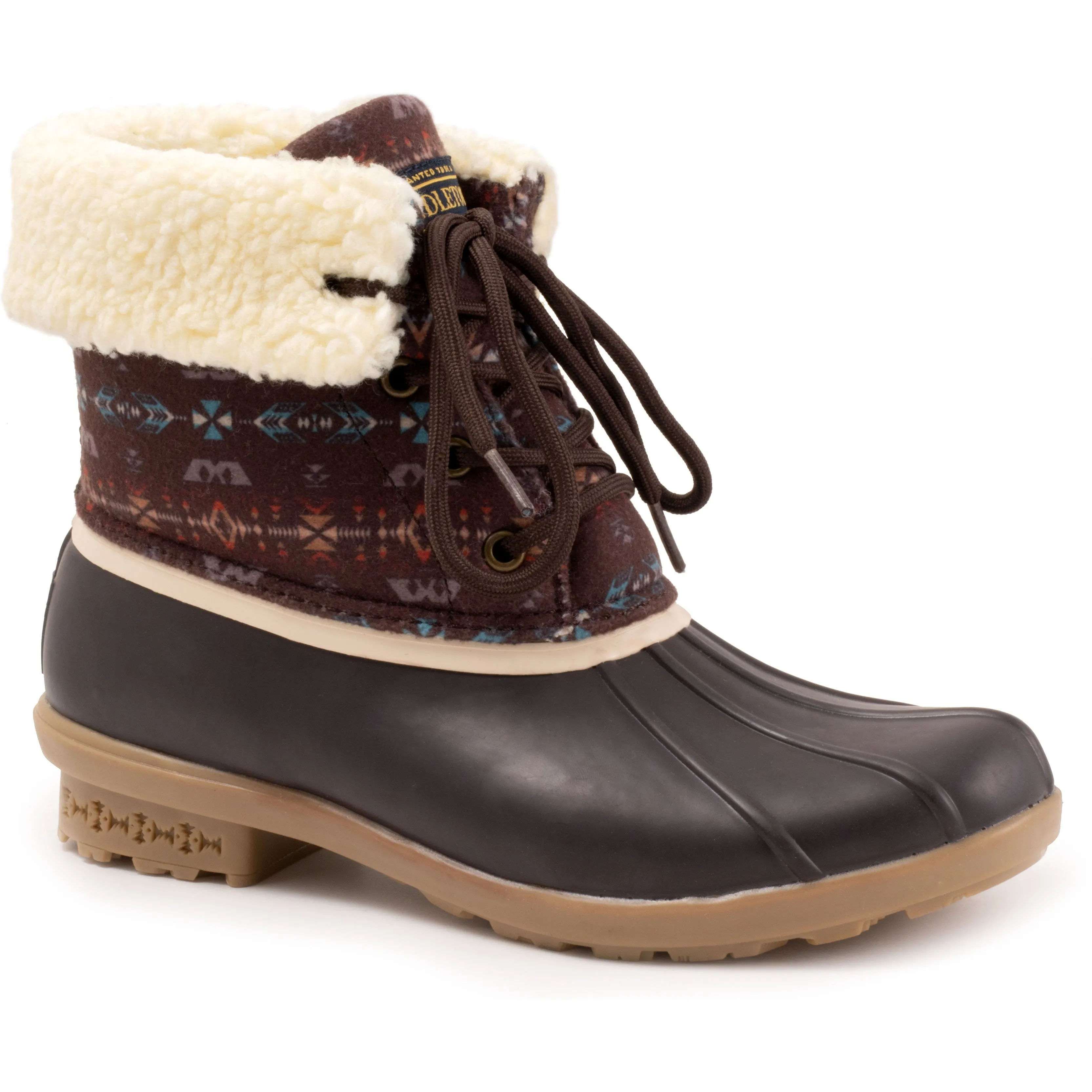 Pendleton Women's Brown Diamond Duck Boot