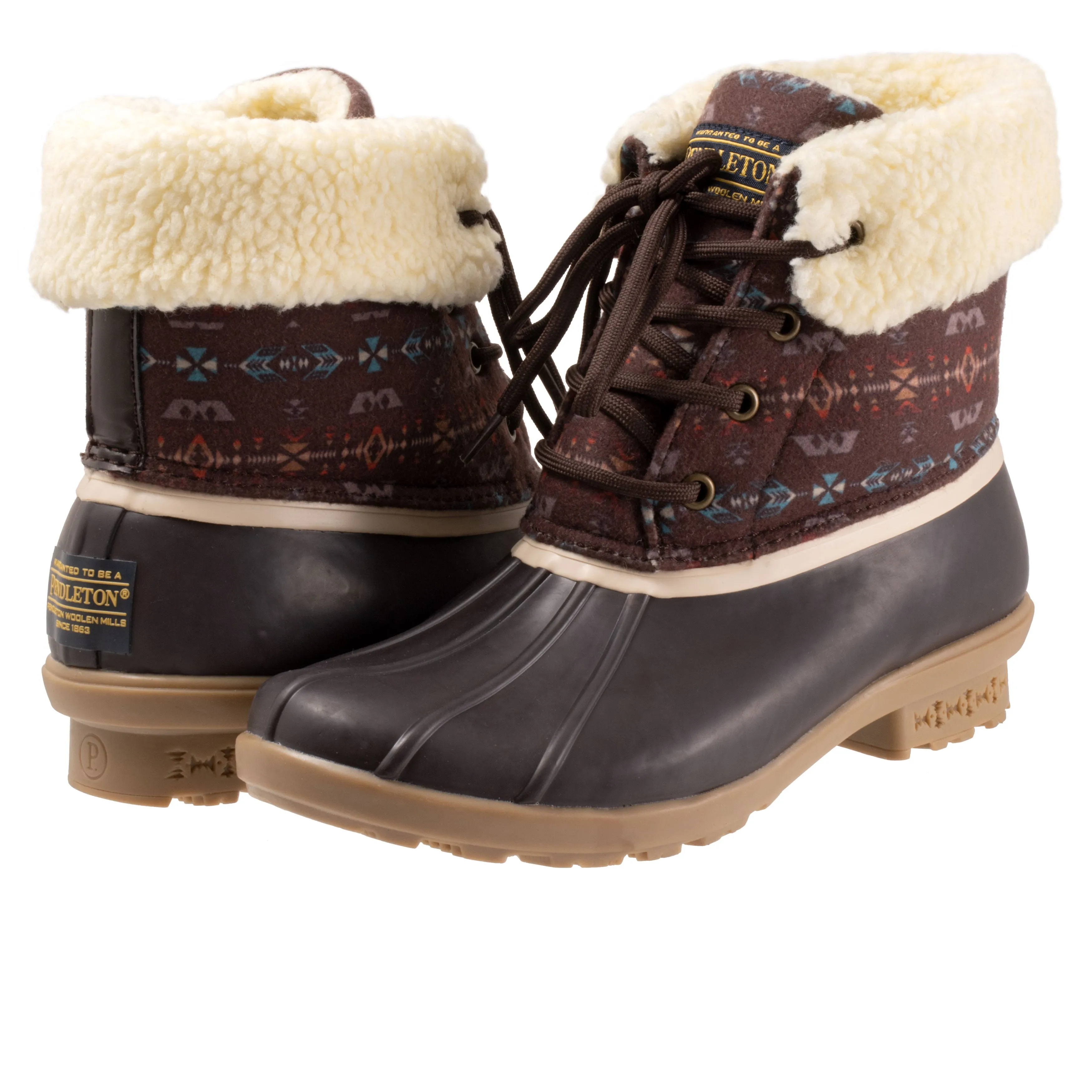 Pendleton Women's Brown Diamond Duck Boot