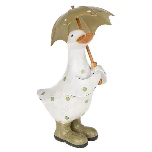 Polka Dot Brolly Duck Small Green