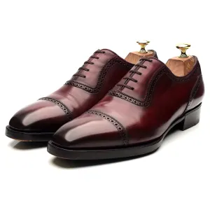 'Principes 3' Burgundy Leather Oxford Brogues UK 7.5 E