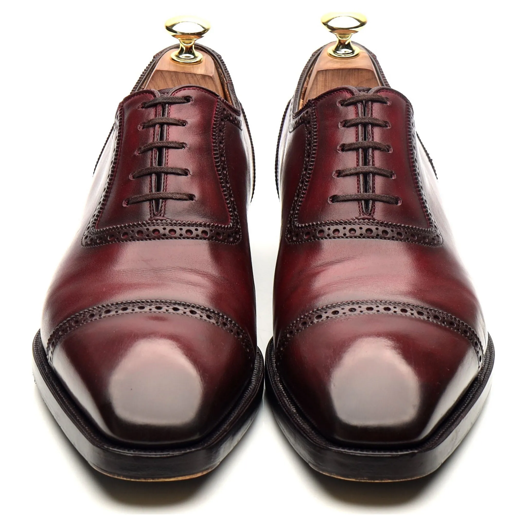 'Principes 3' Burgundy Leather Oxford Brogues UK 7.5 E