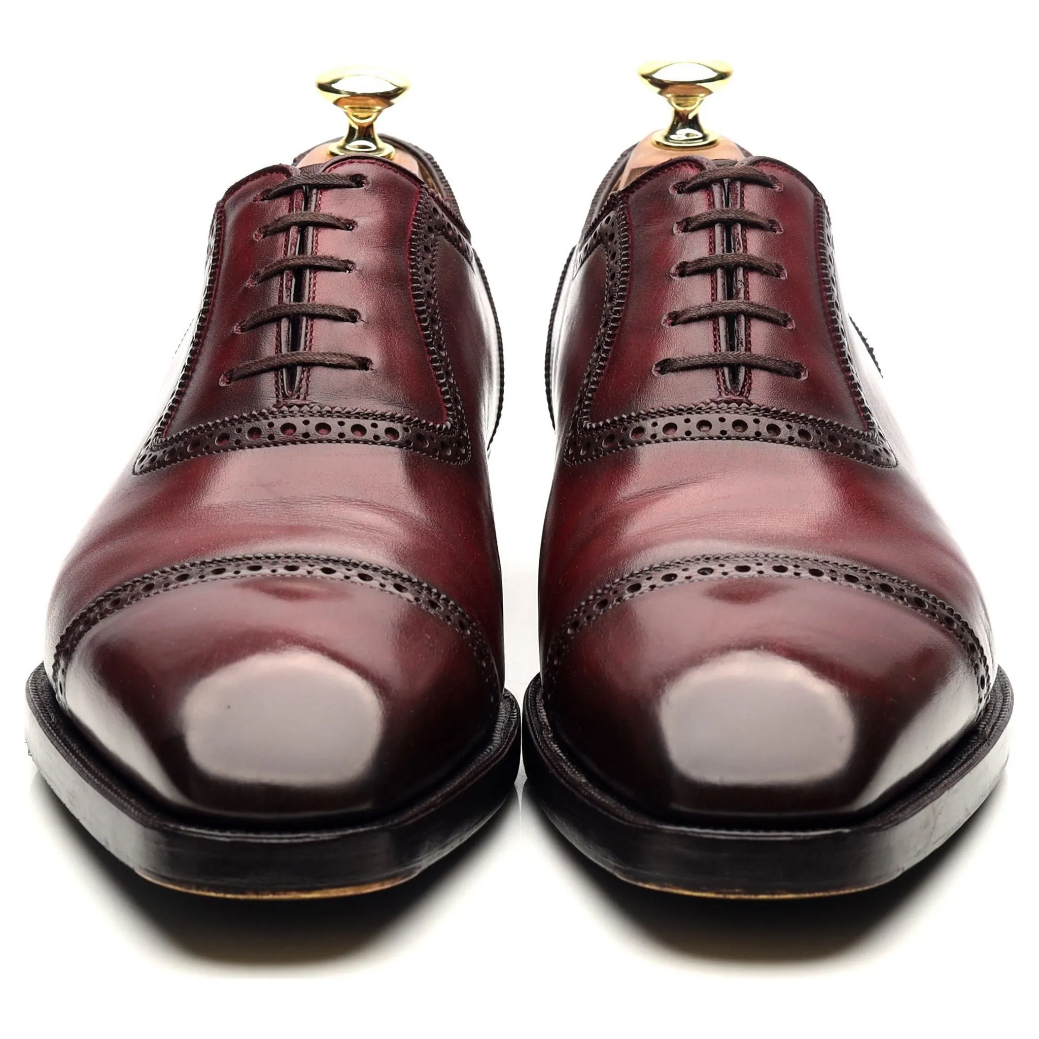 'Principes 3' Burgundy Leather Oxford Brogues UK 7.5 E