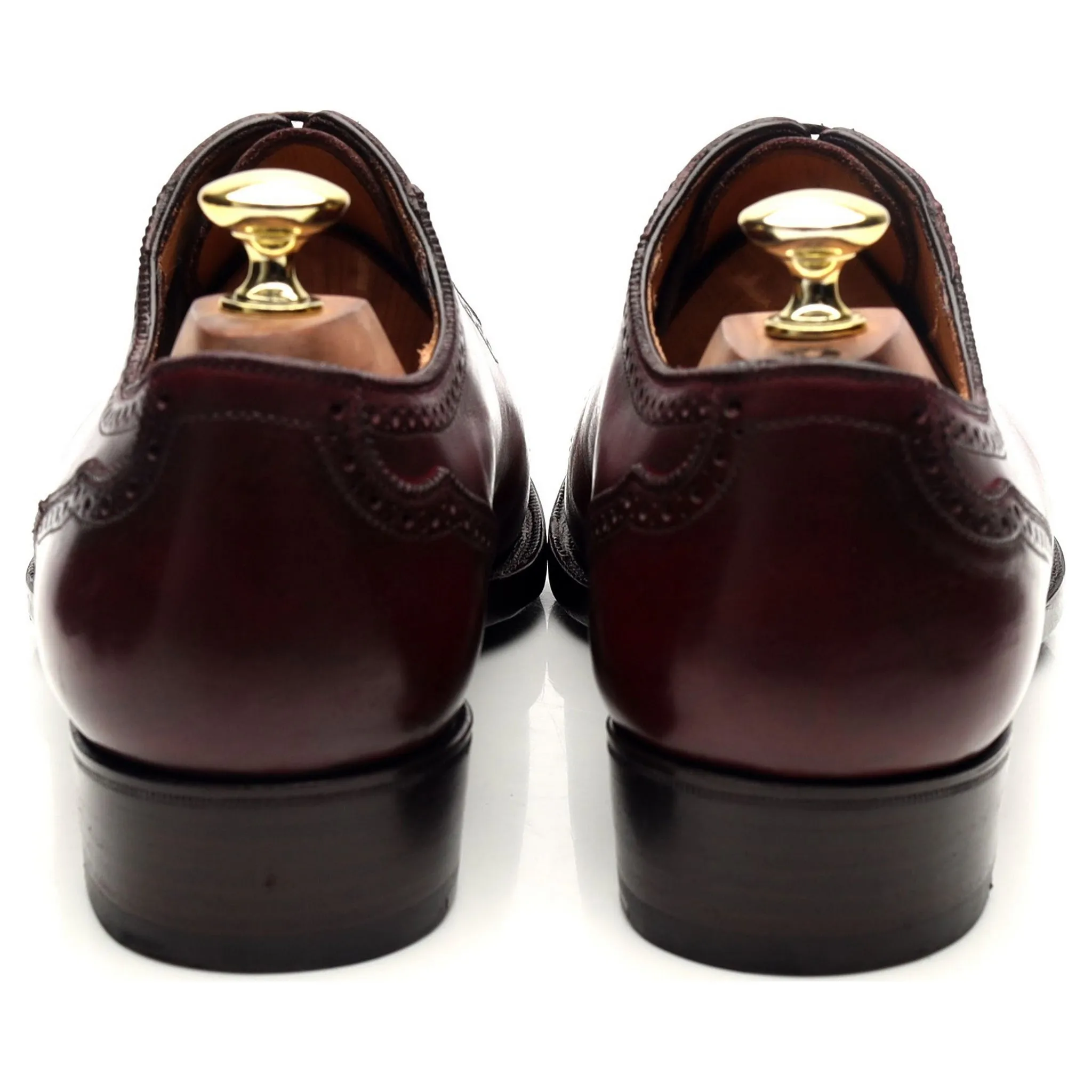 'Principes 3' Burgundy Leather Oxford Brogues UK 7.5 E