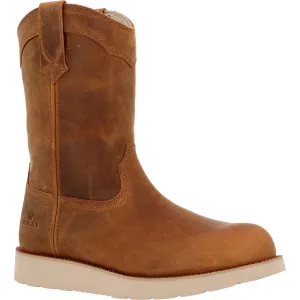 Rocky Mens Monocrepe Wedge 11in WP CT Crazy Horse Leather Work Boots