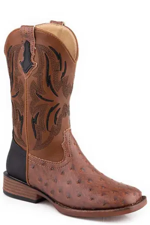 Roper Boys Ostrich Square Toe Dalton Boots Style 09-018-1900-3118