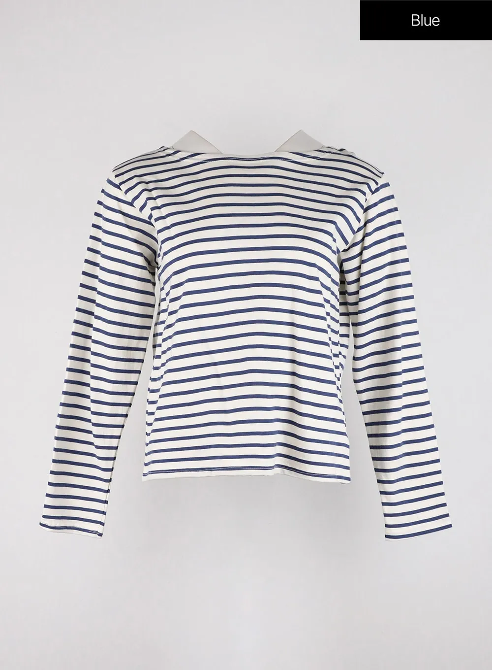 Round Neck Striped Long Sleeve Tee OD326