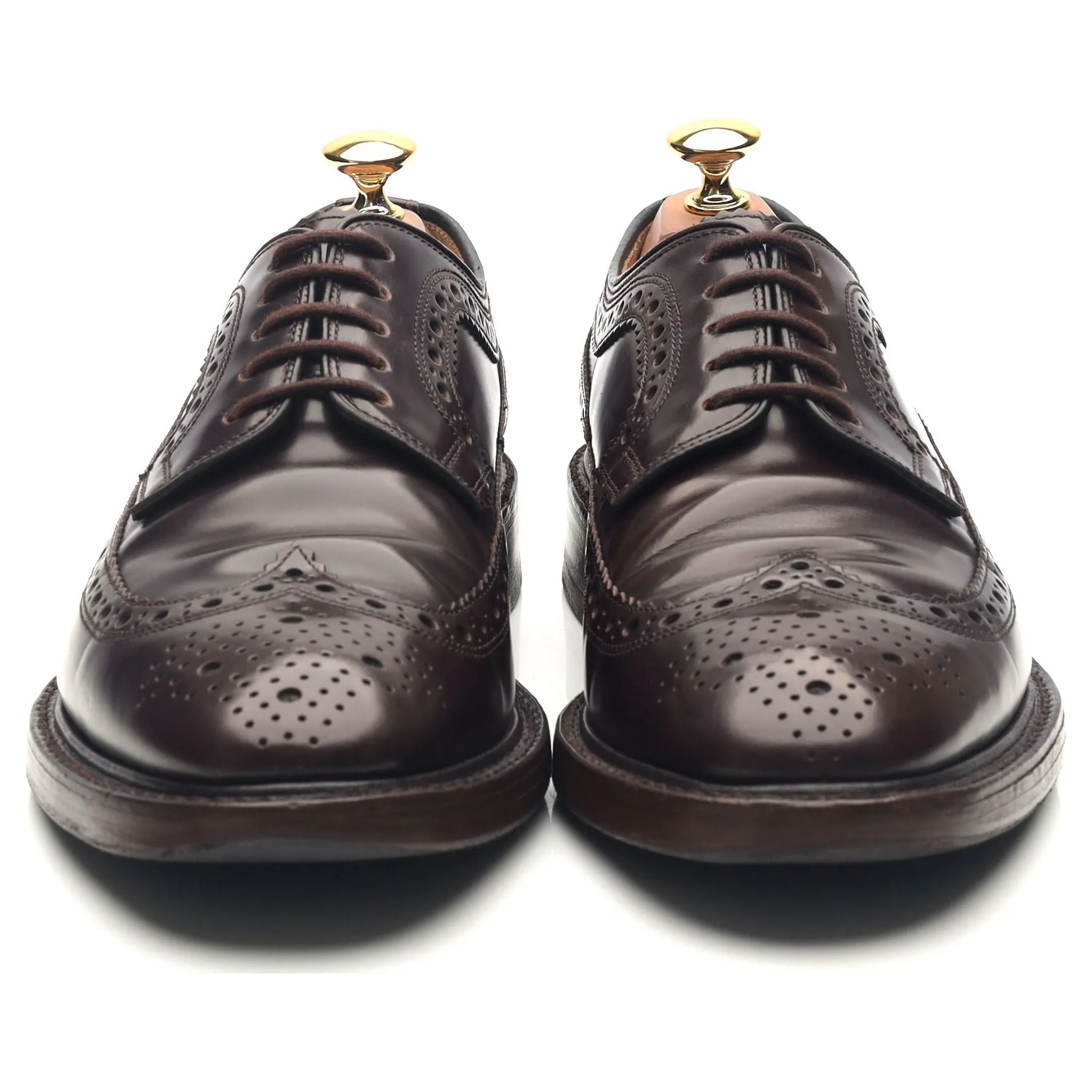 'Royal Brogue' Burgundy Leather Derby Brogues UK 6.5 F