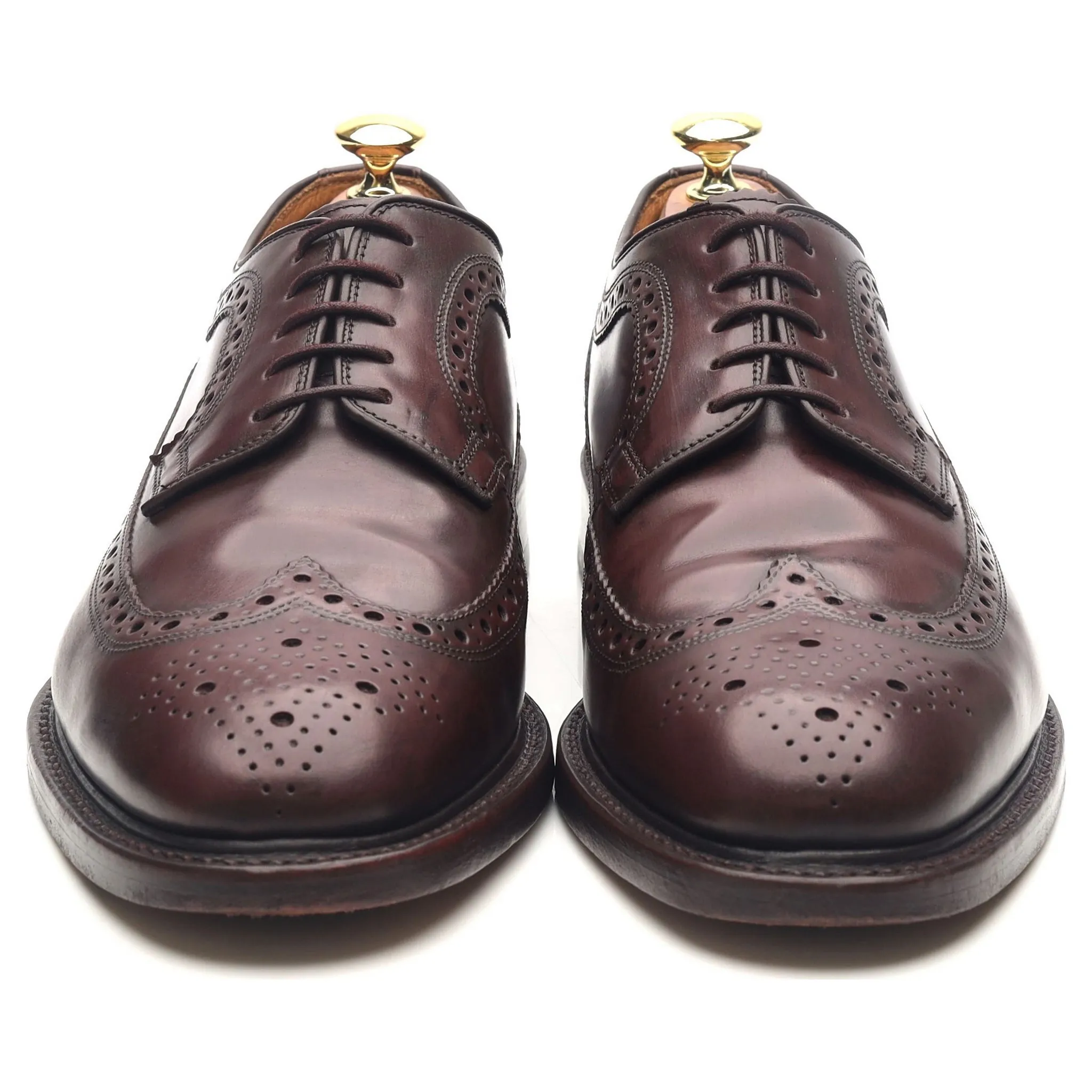 'Royal Brogue' Burgundy Leather Derby Brogues UK 8 F