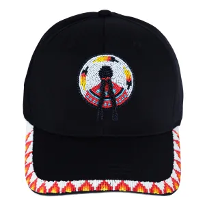 SALE OFF 50% - MMIW Indigenous Women Cotton Unisex Baseball Cap With Beaded Patch Brim Native American Style