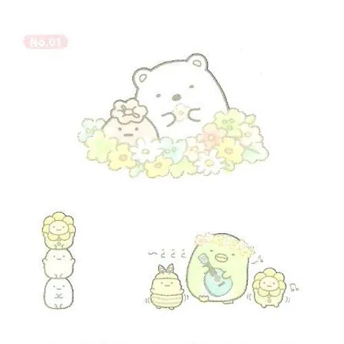 San-X Sumikko Gurashi Ensky Collectible Temporary Tattoo