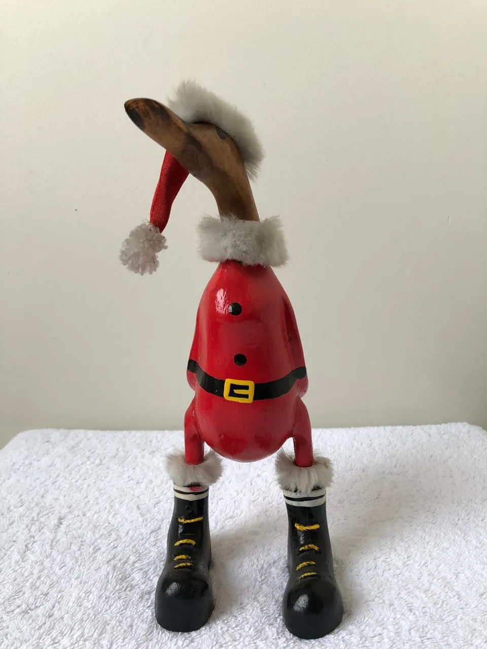 Santa Boots Family Hand Painted Wooden Ducks - Individual or Sets