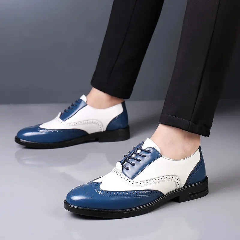 Sapato Masculino Social Brogues de Couro Design Italiano