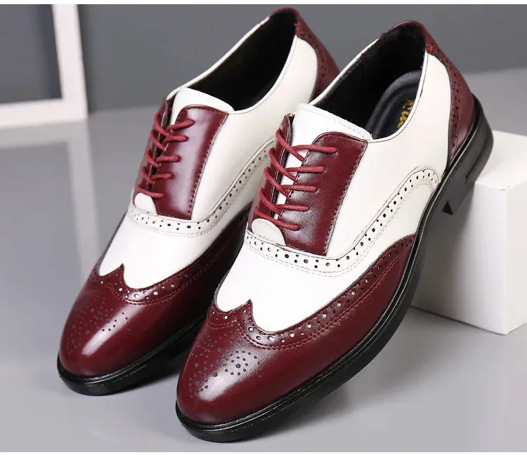 Sapato Masculino Social Brogues de Couro Design Italiano