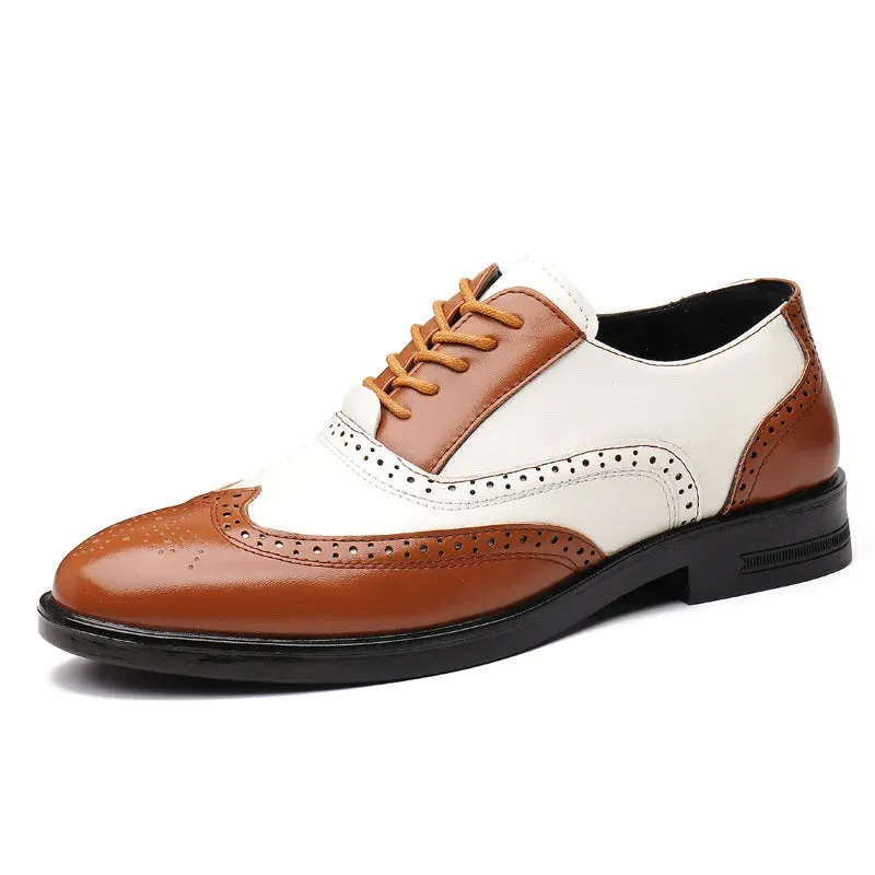 Sapato Masculino Social Brogues de Couro Design Italiano