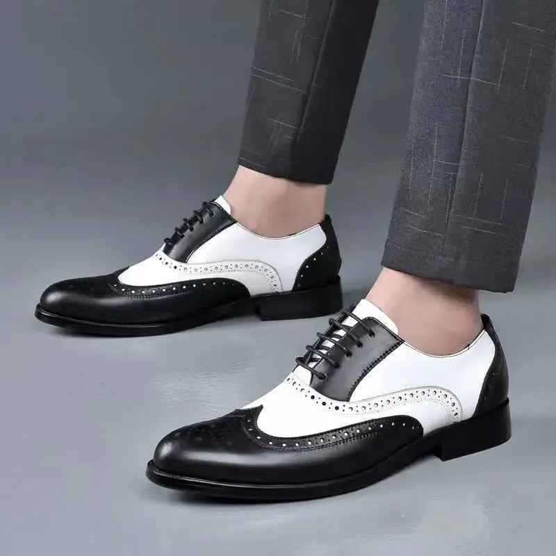 Sapato Masculino Social Brogues de Couro Design Italiano