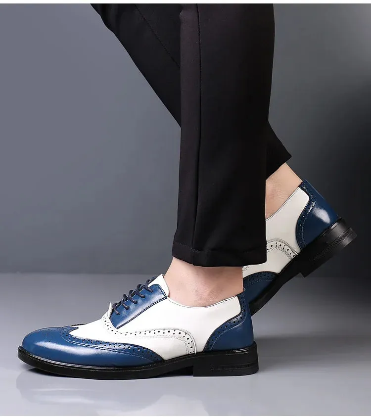 Sapato Masculino Social Brogues de Couro Design Italiano