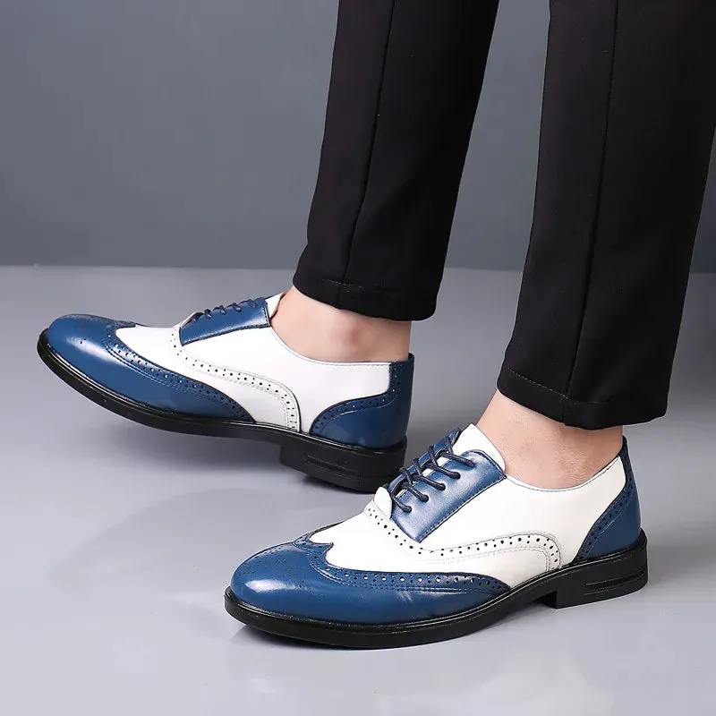 Sapato Masculino Social Brogues de Couro Design Italiano