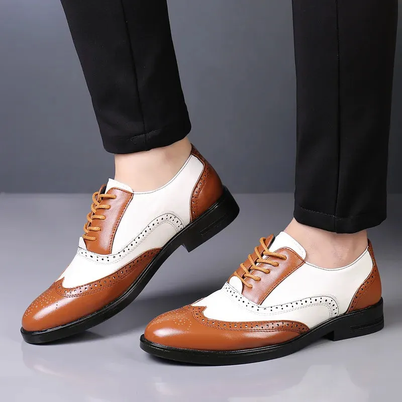 Sapato Masculino Social Brogues de Couro Design Italiano