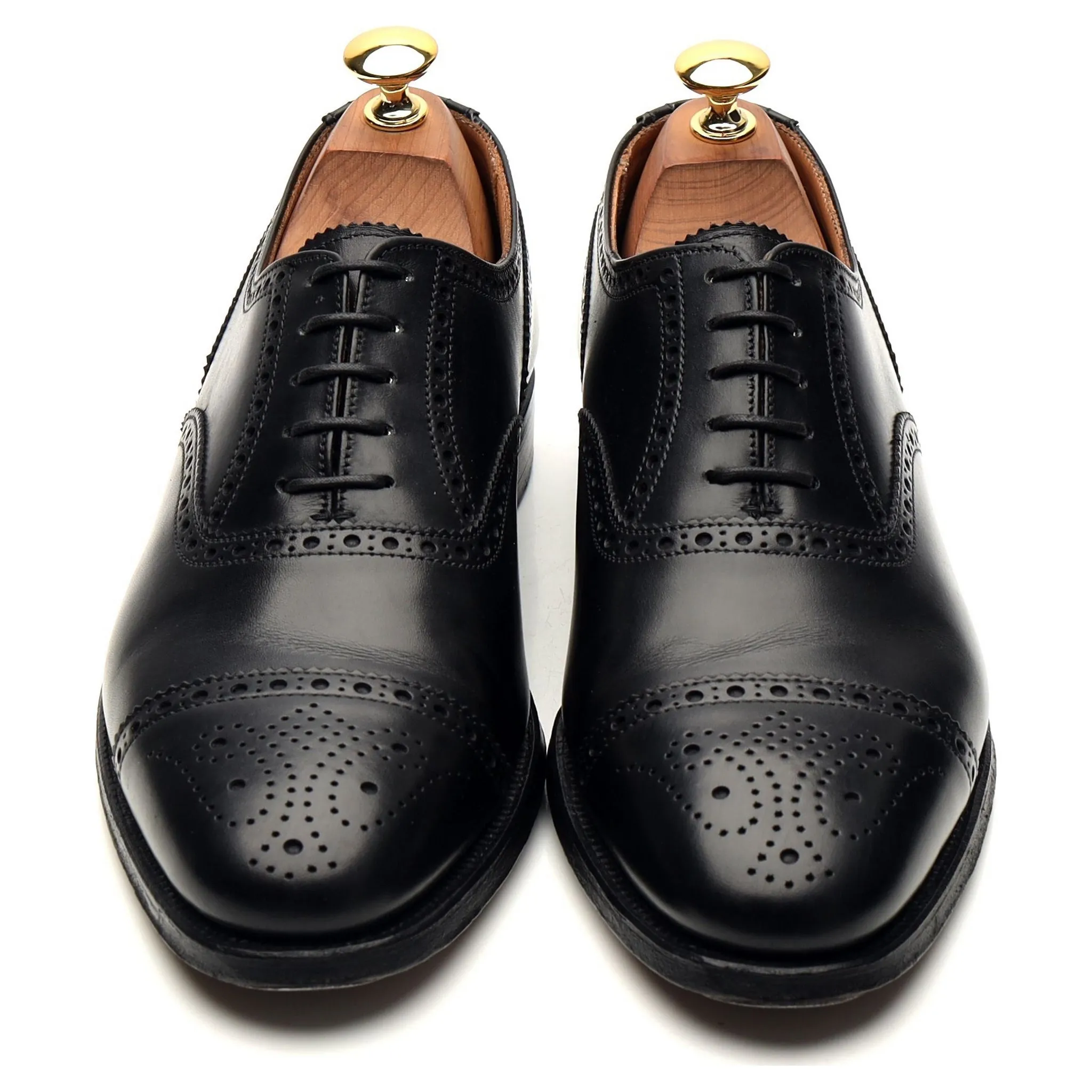 Shipton & Heneage 'Winchester' Black Leather Oxford Brogues UK 6.5 E