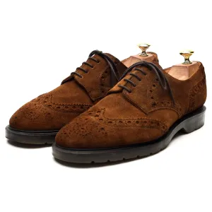 Snuff Brown Suede Derby Brogues UK 8