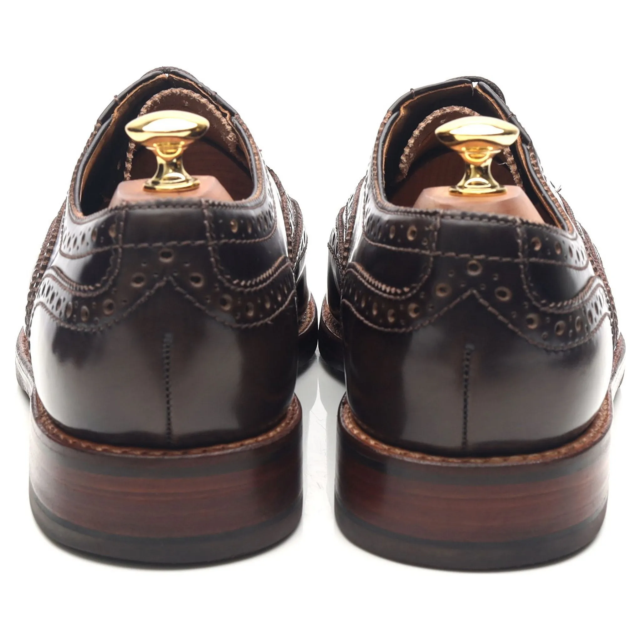 'Stanley' Dark Brown Leather Brogues UK 9 G