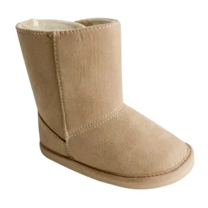 TAN SUEDE CLOTH BOOT W H&L