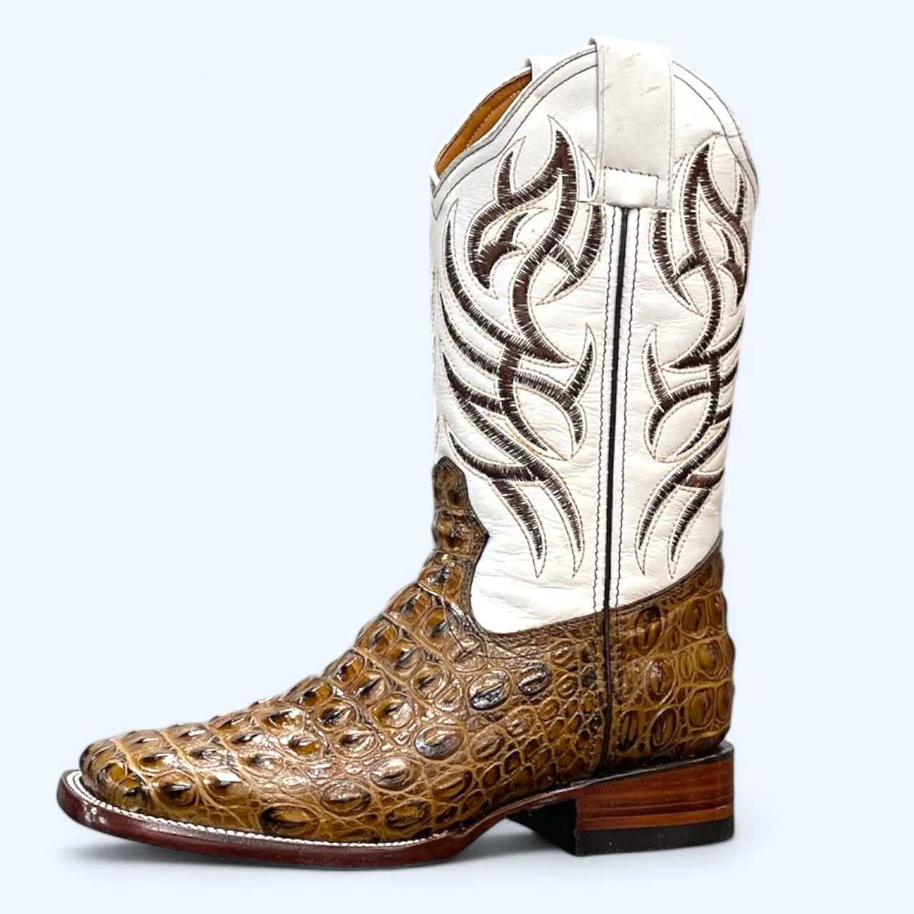 TBC BOOTMAKERS Honey Croc Leather Print 0004