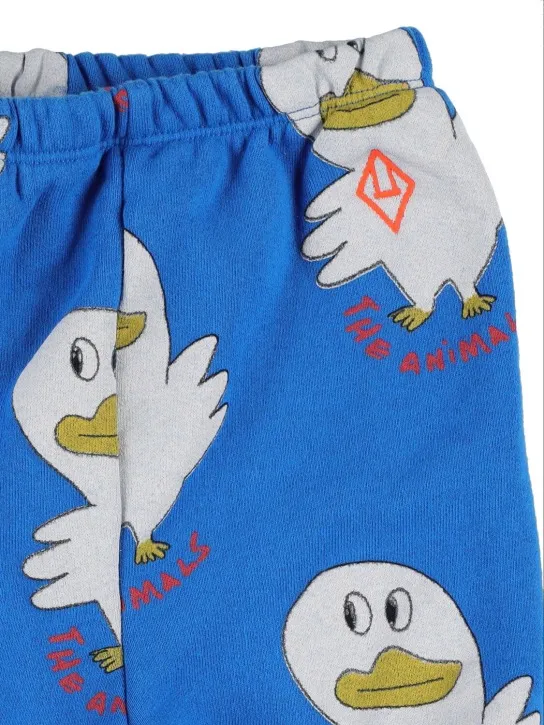 The Animals Observatory   Duck print cotton sweatpants 