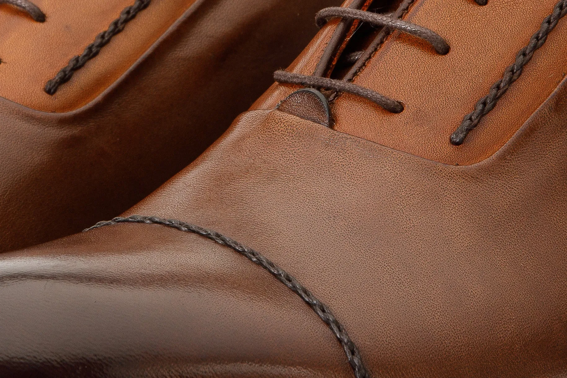 The Rome Tan Leather Oxford Cap-Toe Men Boot