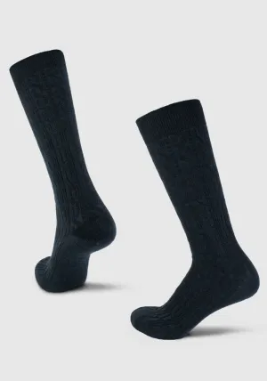 Tilly Over The Calf Cable Knit Sock