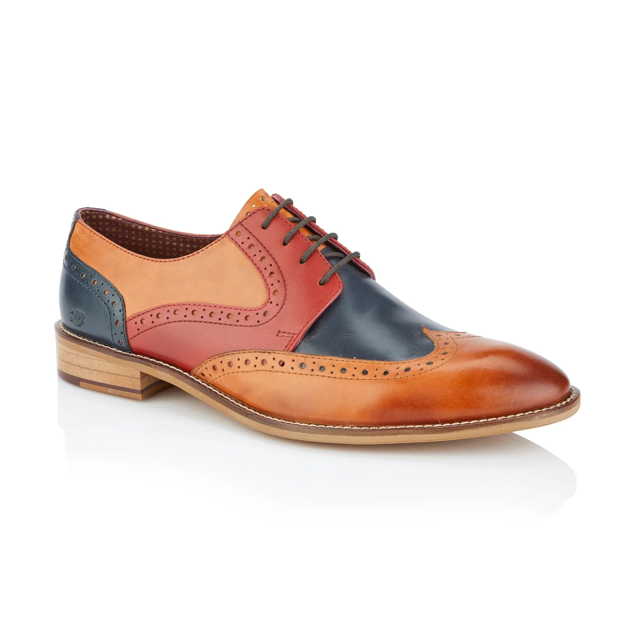 Tommy Derby Tan / Blue / Red