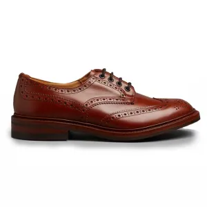 TRICKER'S Bourton Shoes - Mens Dainite or Leather Sole - Marron Antique