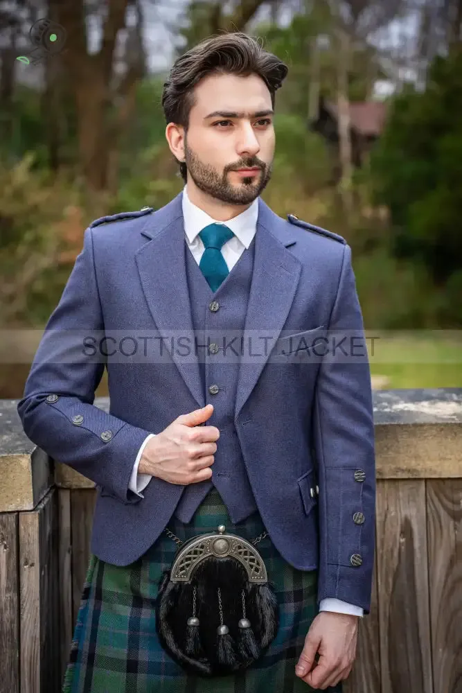 TWEED PURPLE CRAIL KILT OUTFIT