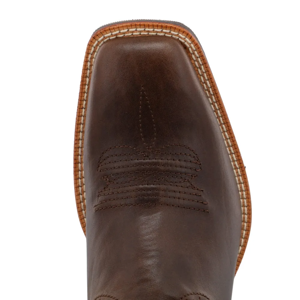 'Twisted X' Women's 13" Ruff Stock Western Square Toe - Brown / Orange