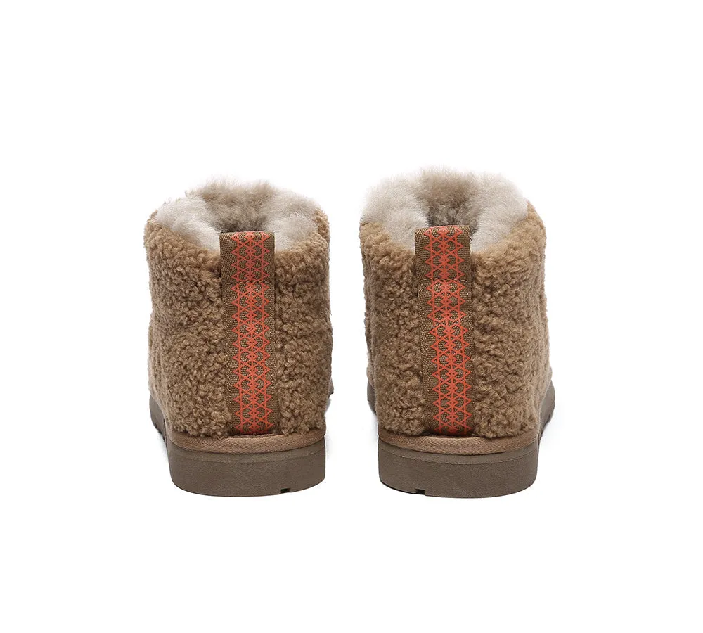 UGG Sheepskin Wool Plush Ankle Boots Ultra Teddycozy