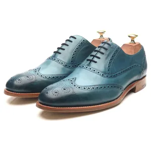 'Valiant' Blue Leather Brogues UK 9 F