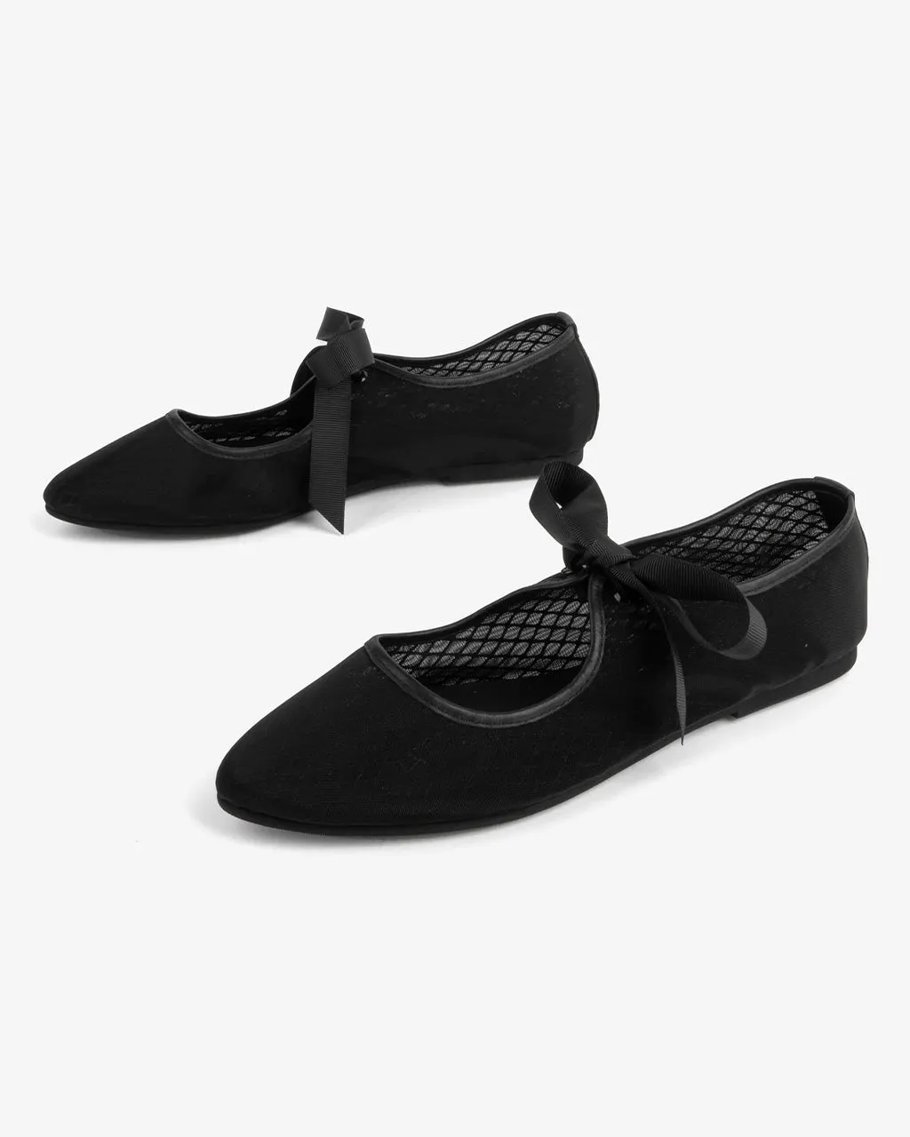 Valley Mesh Ballet Flat - Black