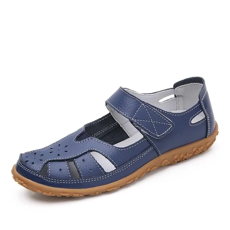 Vanccy Split Casual Loafers Closed Toe  Comfortable Walking  Sandals