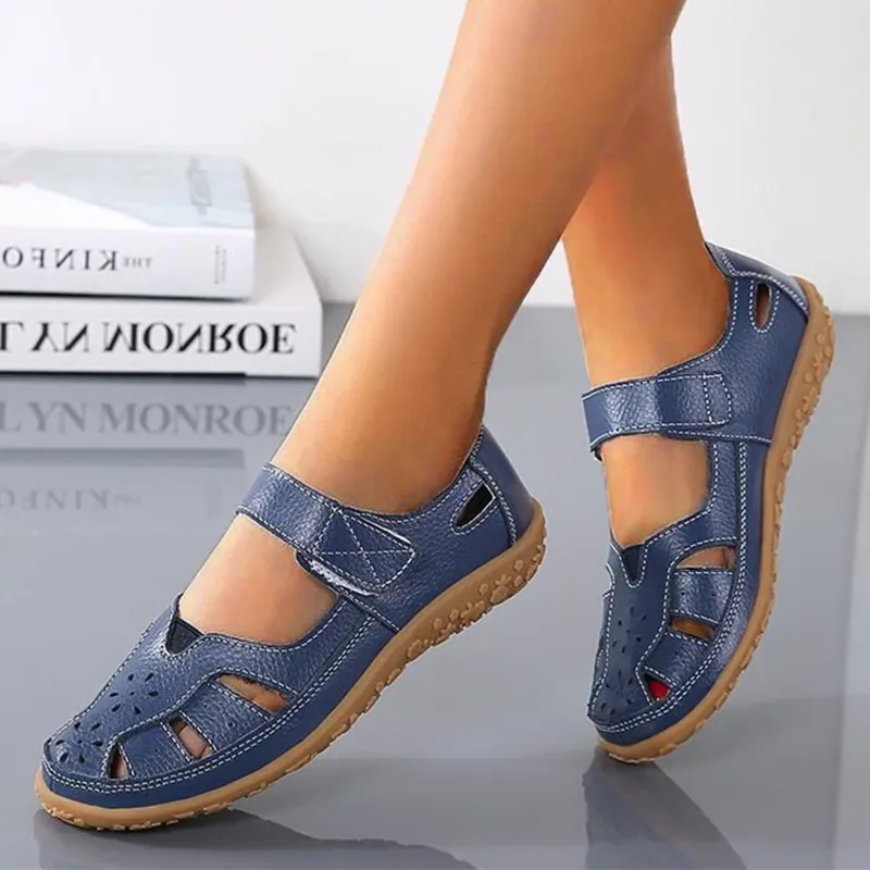 Vanccy Split Casual Loafers Closed Toe  Comfortable Walking  Sandals