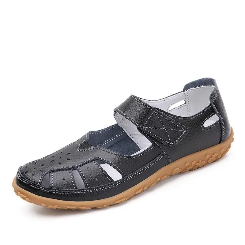 Vanccy Split Casual Loafers Closed Toe  Comfortable Walking  Sandals