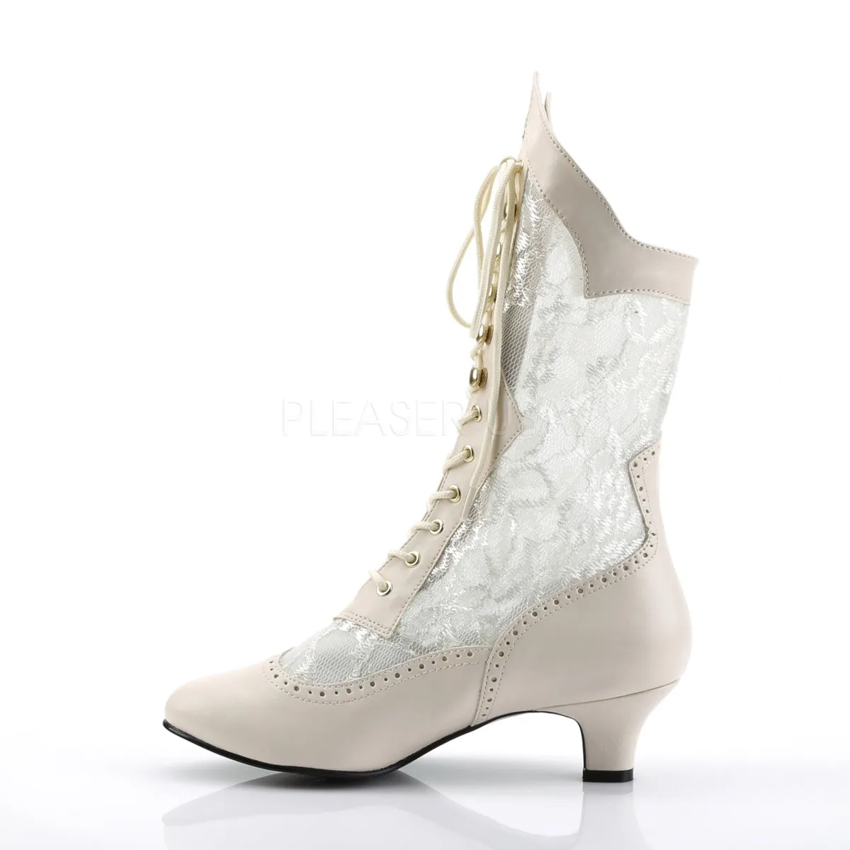 Victorian Pioneer Ivory Boots