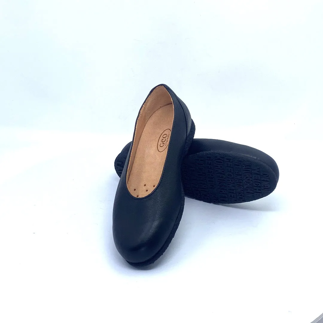 Vintage Geo Original's Andrea Women's Leather Ballet Flats