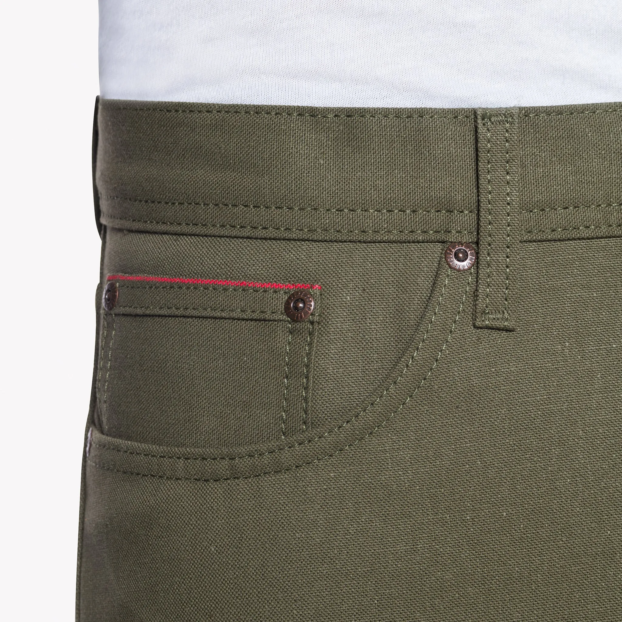 Weird Guy - Army Green Duck Selvedge