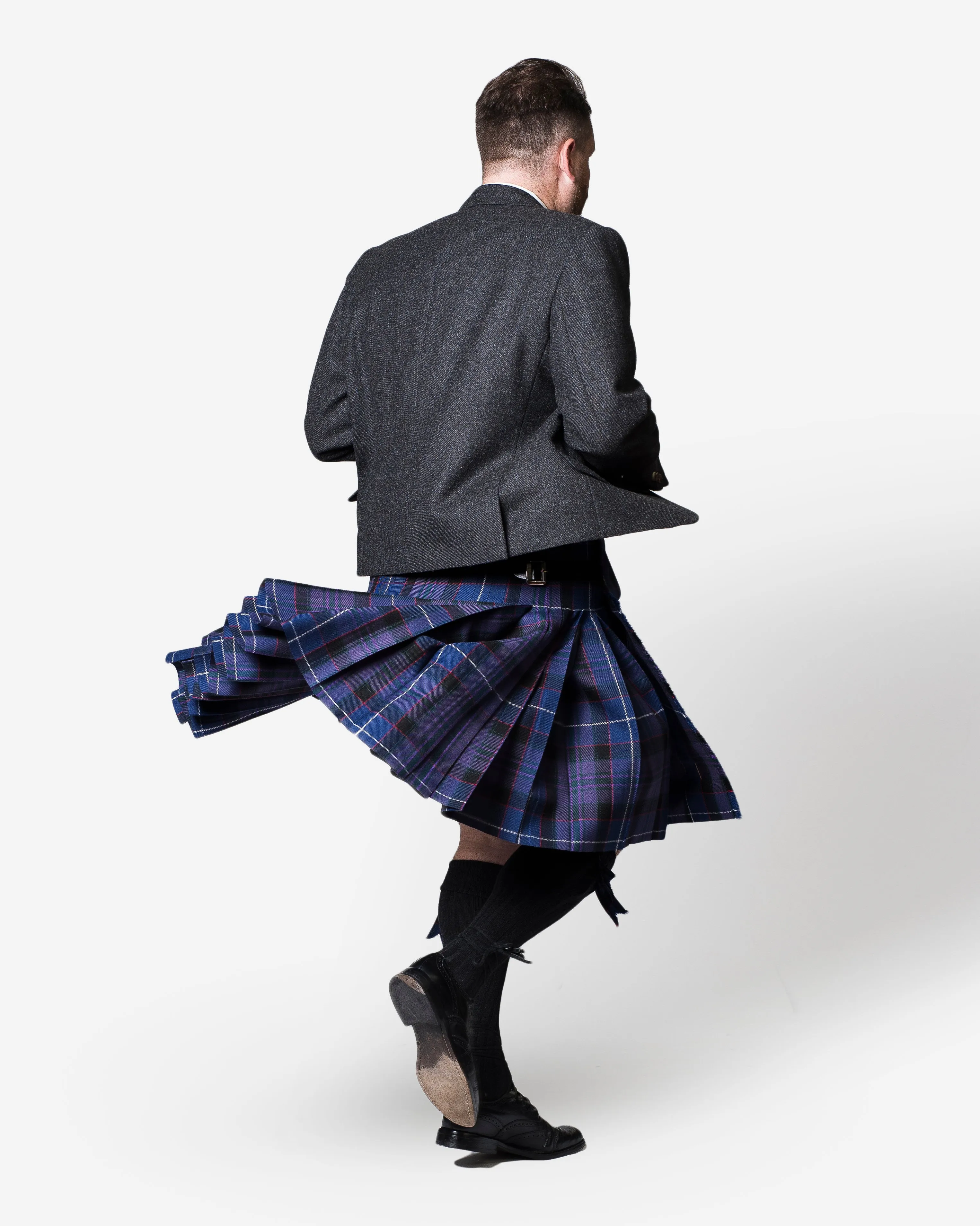 Western Isles / Lovat Charcoal Tweed Kilt Hire Outfit