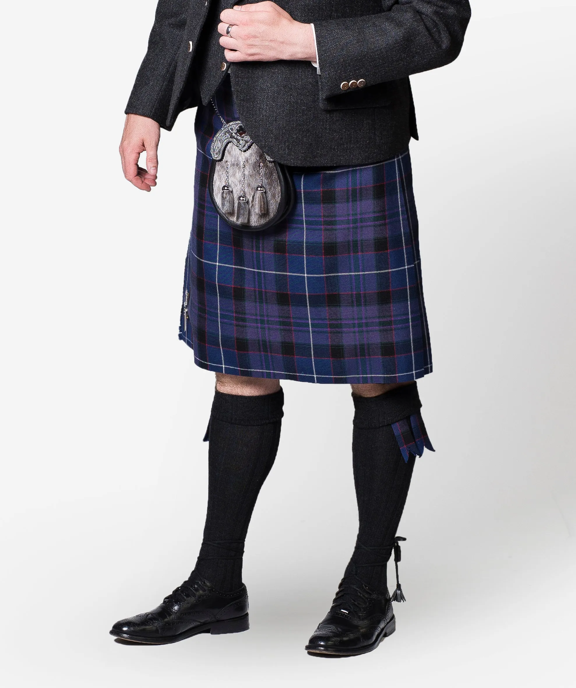 Western Isles / Lovat Charcoal Tweed Kilt Hire Outfit